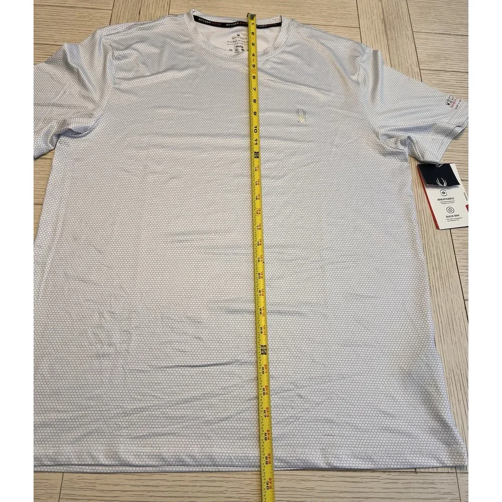 NWT Spyder Swim Men's Breathable, Quick Dry Rash Guard. UPF 30+, White. Sz M‎